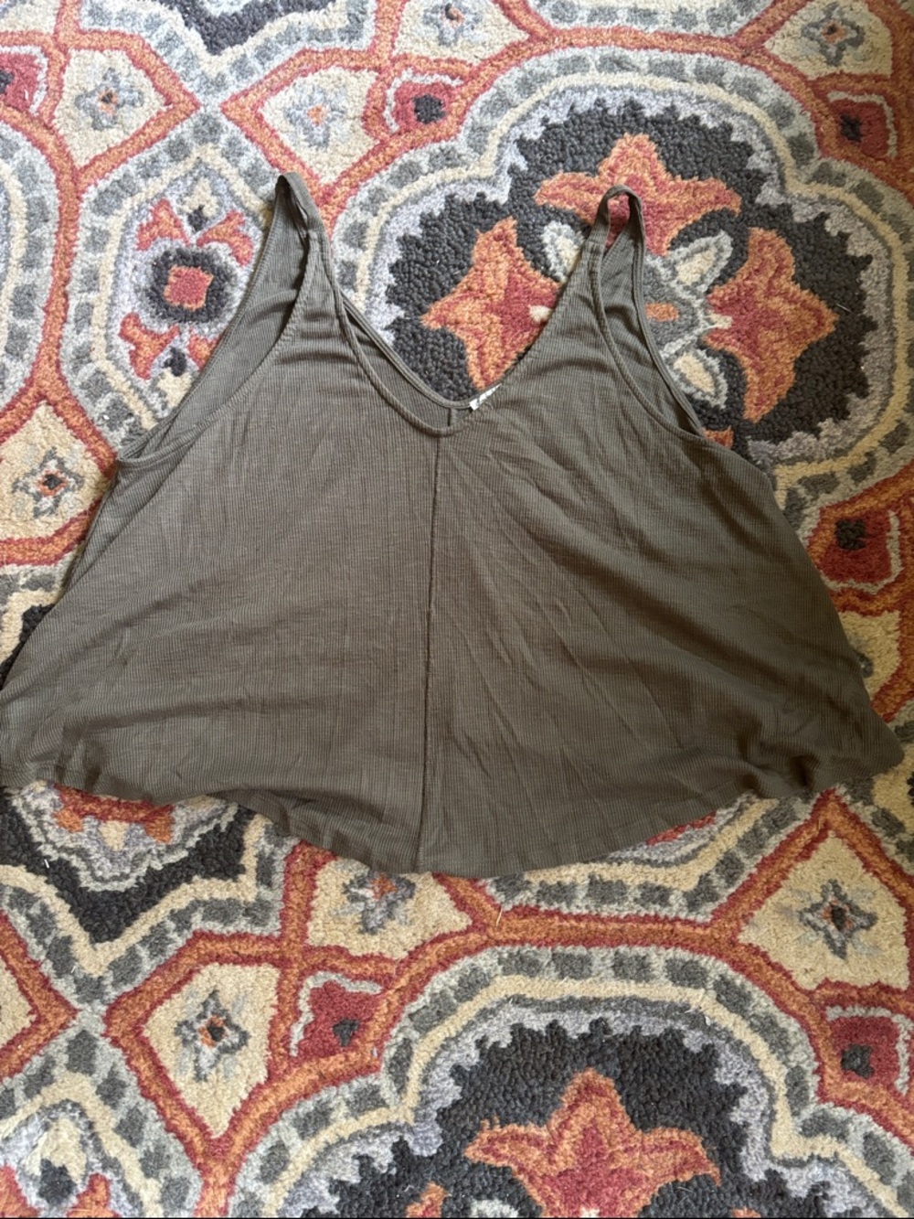 Free people Olive Green Scoop Neck Women's Tank Top